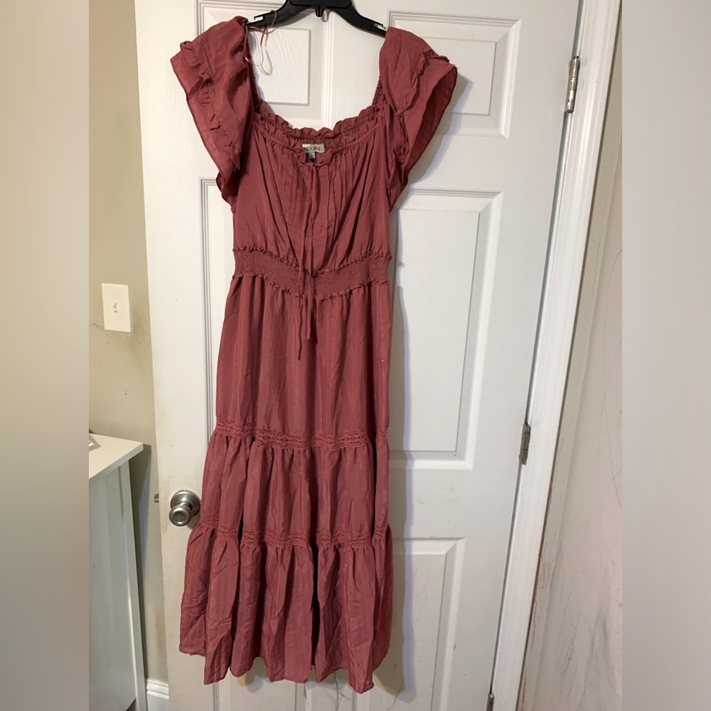 Mila and mae dress size large dusty pink color